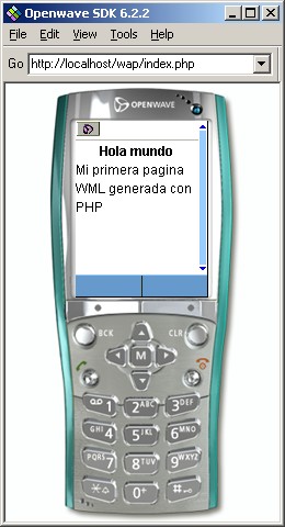 Simulacin en OpenWave Simulator